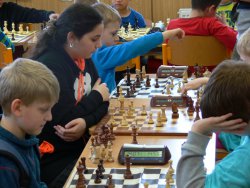 V levo zepředu Daneil Sviták, Natálie Gorolová, Matěj Válek